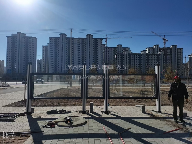 甘肅蘭州學校定制候車亭